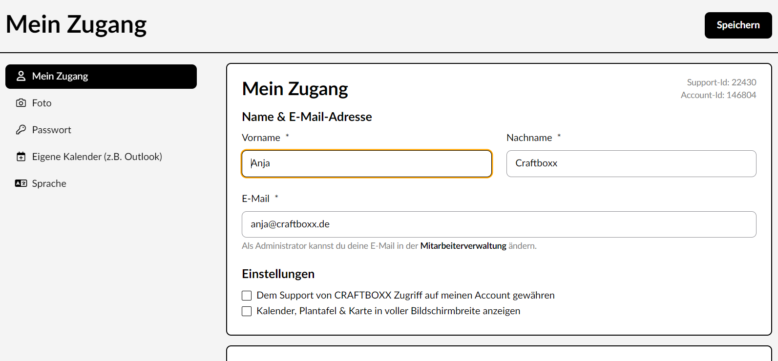 Account anlegen und einrichten